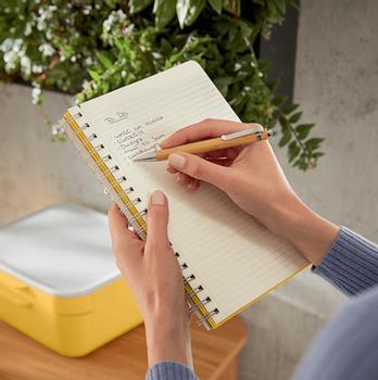 LEITZ Spiralblock Cosy L , linjerat, Gul (45270019*5)