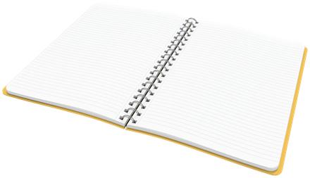 LEITZ Spiralblock Cosy L , linjerat, Gul (45270019*5)