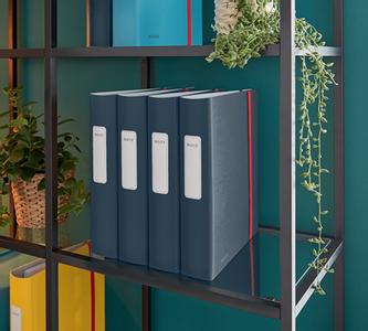 LEITZ Brevordner Cosy Active PP A4 60mm grå (10390089*6)