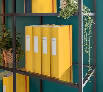 LEITZ Brevordner Cosy Active PP A4 60mm gul (10390019*6)