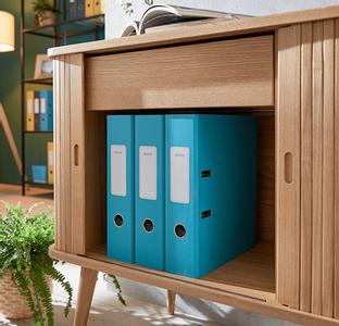 LEITZ Brevordner Cosy 180° A4 80mm blå (10610061*6)