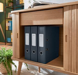 LEITZ Brevordner Cosy 180° A4 80mm grå (10610089*6)