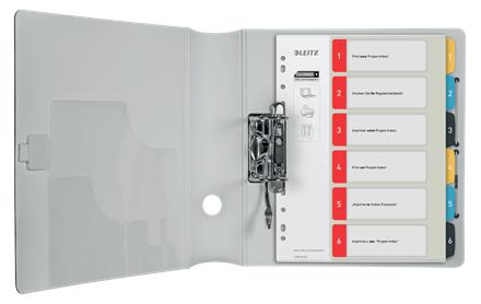 LEITZ Register PC utskr. PP A4+ 1-6 Cosy färg (12460000*20)