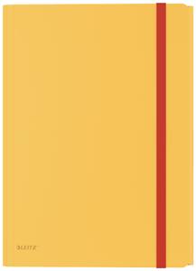 LEITZ 3-klap elastikmappe Cosy PP A4 gul (46190019*10)