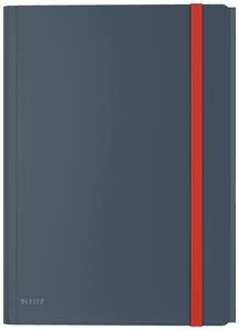 LEITZ Cosy Mobile 3-klap mappe med lomme, A4, fløjlsgrå (46190089)