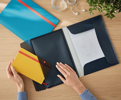 LEITZ Strikkmappe PP A4 Leitz Cosy Grå (46190089*10)