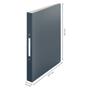 LEITZ Ringbinder Cosy A4 Polypropylene 2RR 25mm Velvet Grey (Pack 10) - 42380089 (42380089)