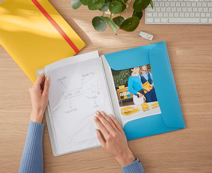 LEITZ Presentasjonsmappe Leitz Cosy PP 20L Blå (46700061)