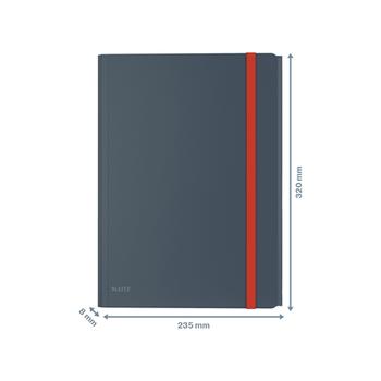 LEITZ 3-klap elastikmappe Cosy PP A4 grå (46190089*10)