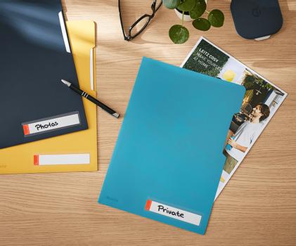 LEITZ Sekretessmapp Cosy A4 PP Blå, 3/fp (47080061*12)