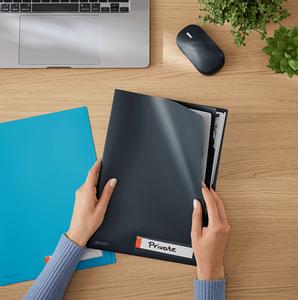 LEITZ Omslag m/fane Cosy pp A4 grå (3) (47160089*12)