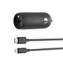 BELKIN 20W PD Car Charger+Lightning USB-C Cable - (CCA003BT04BK)