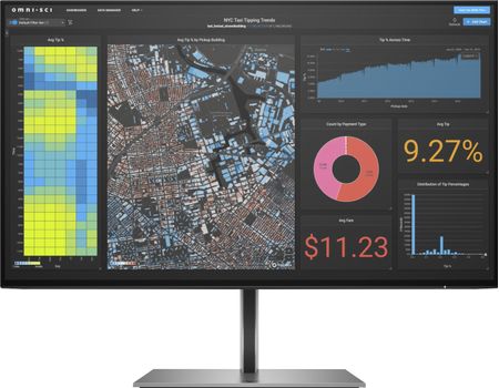 HP P Z24f G3 - LED monitor - 24" (23.8" viewable) - 1920 x 1080 Full HD (1080p) @ 60 Hz - IPS - 300 cd/m² - 1000:1 - 5 ms - HDMI, 2xDisplayPort (3G828AA#ABB)