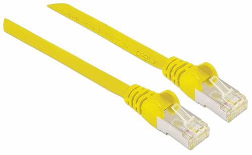 INTELLINET Patchkabel mit Cat7-Rohkabel S/FTP 0,5m gelb (740647)