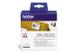 BROTHER Label roll/ white 38mm paper tape