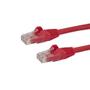 STARTECH 0.5m Red Cat6 Ethernet Patch Cable with Snagless RJ45 Connectors IN (N6PATC50CMRD)