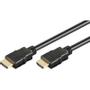 TECHLY HDMI Tilslutningskabel 1.00 m High Speed HDMI med Ethernet Sort [1x HDMI-stik - 1x HDMI-stik]