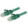 STARTECH 0.5M CAT6 GREEN SNAGLESS GIGABIT ETHERNET RJ45 CABLE CABL
