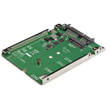 StarTech M.2 SSD to 2.5in SATA Adapter - M.2 NGFF to SATA Converter - 7mm - Open-Frame Bracket - M2 Hard Drive Adapter (SAT32M225) - Diskkontroller - SATA 6Gb/s - SATA 6Gb/s (SAT32M225)