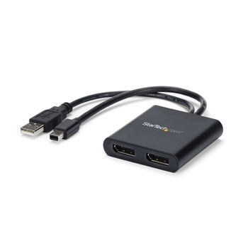 STARTECH Mini DisplayPort to DisplayPort Multi-Monitor Splitter - 2-Port MST Hub (MSTMDP122DP)