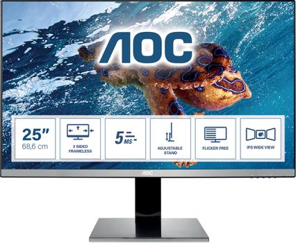 AOC 25 Q2577PWQ 16:09 DVI+HDMI+DP IPS Lift silv. (Q2577PWQ)
