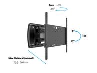 Multibrackets M VESA Super Slim Tilt & Turn - monteringssett - for flatpanel - svart (7350022734036)