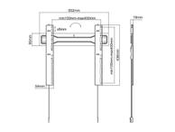 Multibrackets M VESA Wallmount Super Slim Fixed 400 MAX - veggfeste (7350073735556)