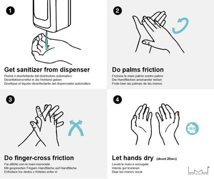 MULTIBRACKETS Automatic Hand Sanitizer Deskstand White (7350073739639)