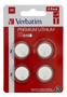 VERBATIM CR2025 3V litiumbatteri 4-pack
