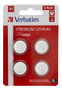 VERBATIM CR2032 3V litiumbatteri, 4-pack