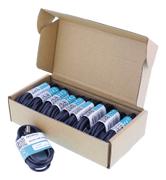 DELTACO USB A - Micro USB cable, 1 m, refill for display, black