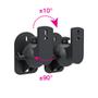 TECHLY Pair Speakers Wall Brackets  (ICA-SP-SS28)