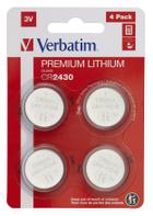 Verbatim batteri - 4 x CR2430 - Li