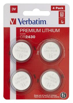 Verbatim batteri - 4 x CR2430 - Li (49534)