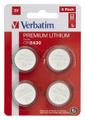 VERBATIM LITHIUM BATTERY CR2430 3V 4 PACK