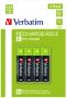 VERBATIM RECHARGEABLE BATTERY AAA 4 PACK / HR03