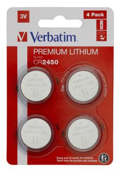 Verbatim batteri - 4 x CR2450 - Li (49535)