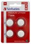 VERBATIM CR2016 3V litiumbatteri, 4-pack