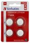 VERBATIM CR2016 3V litiumbatteri,  4-pack (49531)