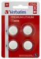 VERBATIM LITHIUM BATTERY CR2016 3V 4 PACK
