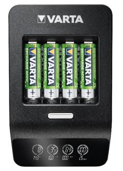 VARTA LCD Ultra Fast Charger+ 4x AA 56706 2100mAh +12V (57685101441)