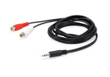 EQUIP Audiokabel jack male / 2x RCA female, 2,50m (147093)