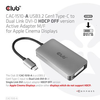 CLUB 3D USB / DVI kabel 24.5m (CAC-1510-A)