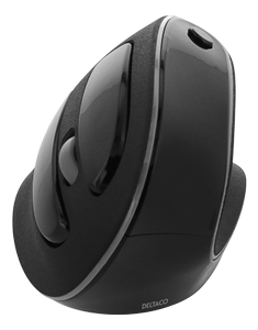 DELTACO Office Wireless vertical ergonomic mouse, silent clicks, 2400 (DELO-0320)