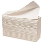 Håndklædeark,  Abena Care-Ness Excellent,  2-lags, W-fold, 34x22cm, 8,5 cm, hvid, 100% nyfiber