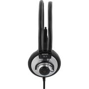 DELTACO headphone with volume control, 2.2m cable