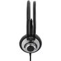 DELTACO headphone with volume control, 2.2m cable