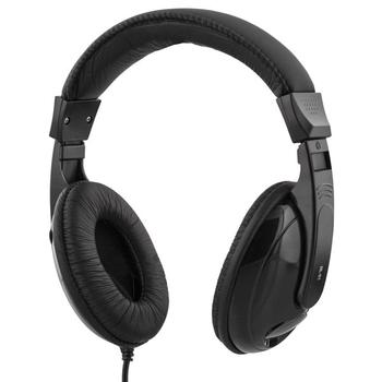 DELTACO HL-51 - Headphones - full size - cabling - 3.5 mm jack - black (HL-51)