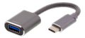 DELTACO USB-C OTG 3.1 Gen 1 Adapter Space Gray