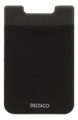 DELTACO Adhesive credit card holder, 3M adhesive, black